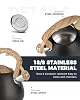 POLIVIAR Tea Kettle, 2.7 Quart Stovetop Tea Kettle, Audible Whistling Teapot with Crackle Finish, Food Grade Stainless Steel for Anti-Rust, Anti Hot Handle, Suitable for All Heat Sources (JX2023-LRB) #5