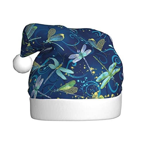 DANLIM Sombrero de Navidad con diseño de libélula suave y cálida para patio, gorra de mujer, sombrero de invierno, sombrero neutro, adecuado para adolescentes y adultos