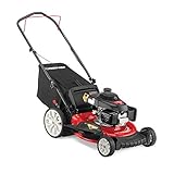 Troy-Bilt TB160 21 in. 160 cc Gas Walk Behind Push Mower with High Rear Wheels and 3-in-1 Cutting Triaction Cutting System