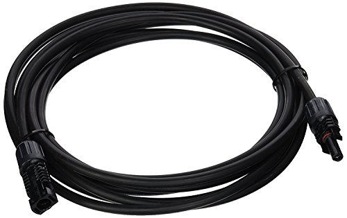 Renogy 15Ft 10AWG Solar Extension Cable with Female and Male connectors, 1 Piece, 15FT-10AWG, Black