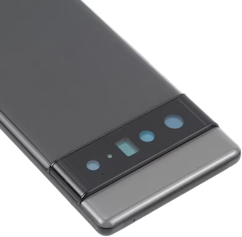 Compatible Rear Glass Panel for Google Pixel 6 Pro Model GLU0G – Battery Door Back Cover, Battery Back Cover Housing Replacement Part (White)