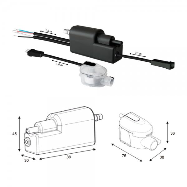 Mini bomba de condensados aire acondicionado silenciosa para desagüe agua condensada aire acondicionado Mini Flowatch 1 Evo