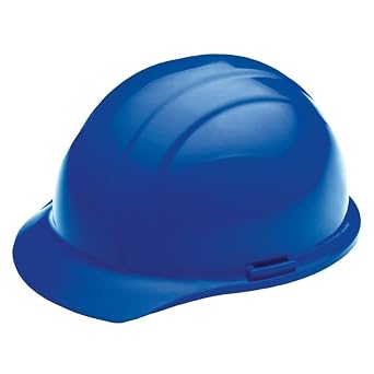 Delta Plus WEL19786BL Independence Cap with Chin Guard - ANSI/ISEA Z89.1 Type 1 Class E & G, HDPE Cap with 4-Point Nylon D-Rotor Ratchet Suspension, Blue, Medium