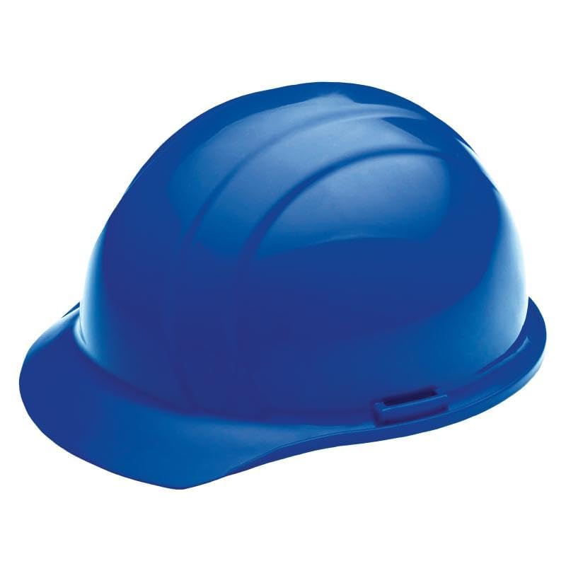 Delta Plus Independence Cap MRT with 4-Point MegaRatchet Suspension, 4-Point Chin Strap, Durable Safety Helmet, ANSI-ISEA Z89.1 Certified, Blue (WEL19786BL)