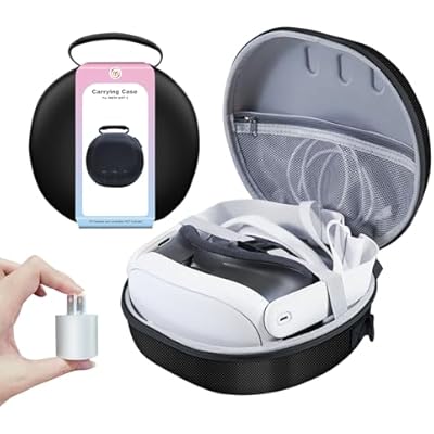 Succlin Hard Carrying Case for Quest 3, VR Headset Travel Case for Quest 3 Accessories,Suitable for Travel and Home Storage