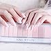 Color Lab 2019 Latest 22PCS ADHESION Nail Art Transfer Decals Sticker Plain Color Series DIY Nail Polish Strips,Nail Wraps, 100% Real Nail polish applique for Manicure,A006 Mousse Light Pink