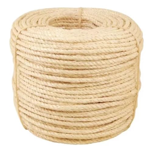 Corda De Sisal Natural 5mm 50mts Resistente Acabamento Fino