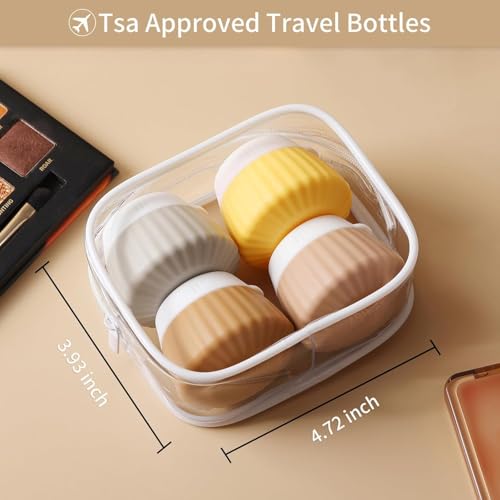 Image of Silicone Snack Containers with Lids, Leakproof Reusable Food Storage Cups, BPA-Free Lunch Boxes for Kids & Adults, Travel & Picnic Use (Round)