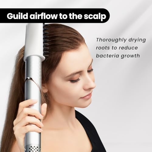 GLAMUP 5 in 1 Flexible Air Curler Hair Styler- Magic Styler, Hot Air Brush, Advanced High Speed Hair Dryer, No Heat Damage, for All Hair Types, Perfect for Travel, Gift Set - Image 5