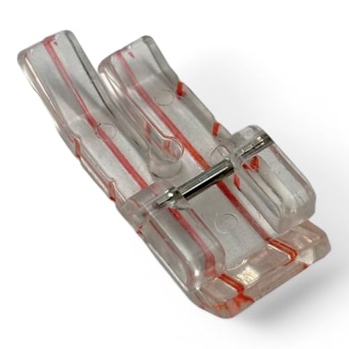 Image of ZENITH 1 /4 inch Straight (Quarter Inch) Transparent Patchwork Sewing Machine Quilting Presser Foot Snap on Type for Automatic Electric Low Shank Sewing Machines