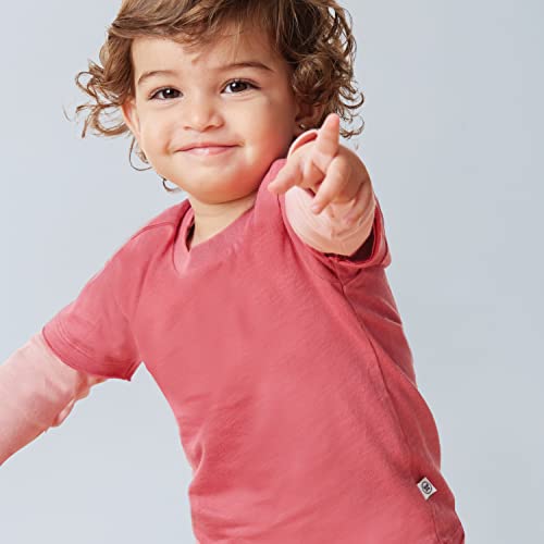 Honestbaby B009E Baby Girls Organic Cotton Short Sleeve Multi-Packs And Toddler T-Shirt Set thumb #1