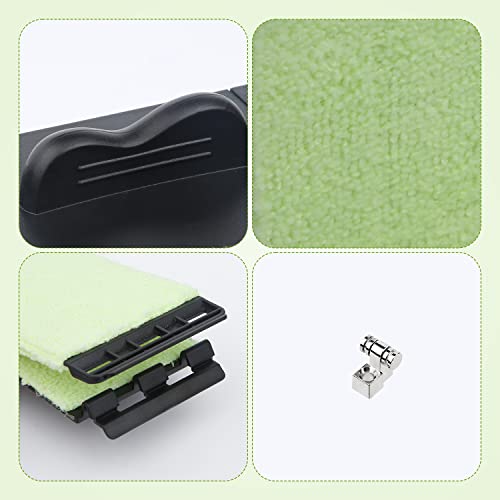 Guitar Fretboard Cleaning Kit, 4Pcs Guitar String Retainers Roller Guitar String Tree With Screws Guitar String Cleaner Compatible With Strat Stratocaster Tele Telecaster Bass Parts #TOP3