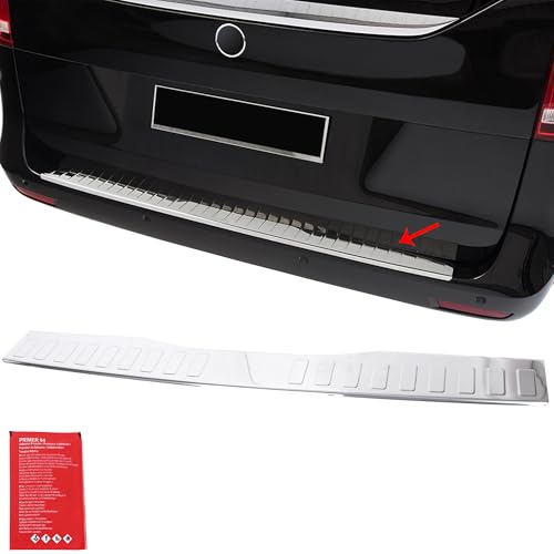 INLY Protection de seuil de chargement pour pare-chocs en chrome, en acier inoxydable, compatible avec Vito V-Klasse W447 (à partir de 2014)