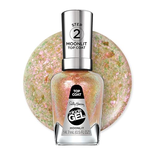Sally Hansen Miracle Gel™, Shiny Top Coat, Long Lasting, Gel-Like Formula, No UV Lamp Needed, Clear Nail Polish