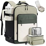 LOVEVOOK Travel Backpack for Women & Men, 40L Large Airline Approved Carry on Backpack for Travel, TSA Personal Item Travel Bag with 3 Packing Cubes, Waterproof Travel Essentials Bag fits 17' Laptop