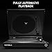 Victrola Automatic – Fully Automatic Bluetooth Turntable – Audio Technica ATN3600L Cartridge, 2-Speed Vinyl Record Player, Aluminum Platter, Switchable Preamp, Repeat Mode, Dust Cover (Black)