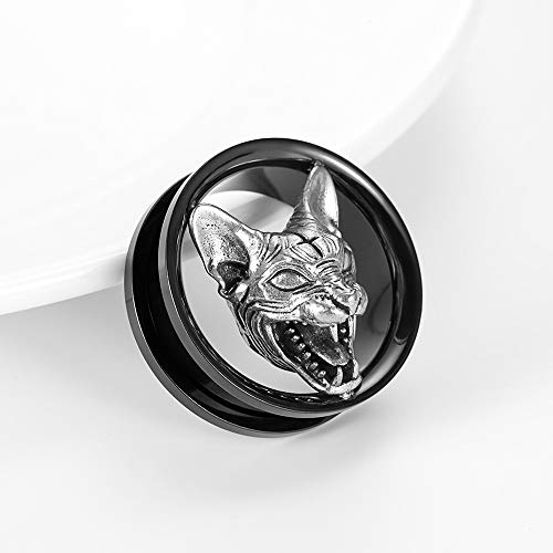 Tbosen TS8372H-8 2Pcs Ear Gauges Animal Style Flesh Tunnel Gauges For Ears Stretcher Plug Jewelry Piercing Expander Gauges 0G thumb #3