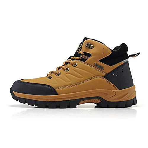 Plus Velvet Hiking Shoes, Wear-Resistant and Breathable Leather Cotton Shoes Snow Boots