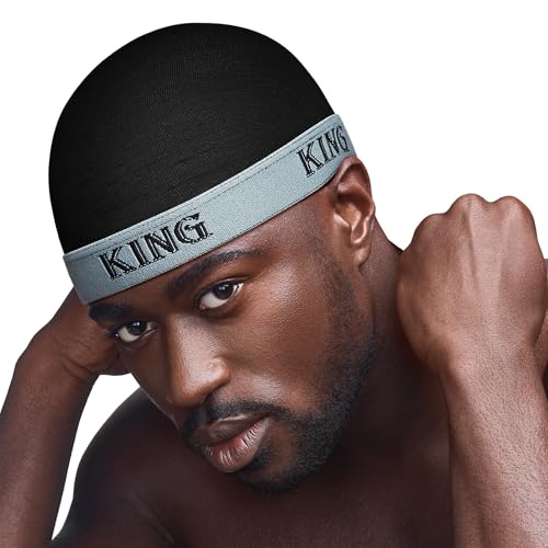 Red by Kiss Fashion Wave Cap, Ultra-Stretch Fit, Durable Elastic Band, All Day Hair Compression, Perfect Layering with Durag