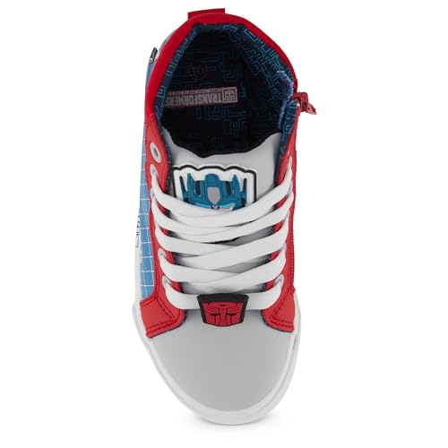 Transformers Boys High Top Sneaker - Optimus Prime Shoes - Optimus Prime, Megatron, Bumblebee Lace Up High Top Sneaker3