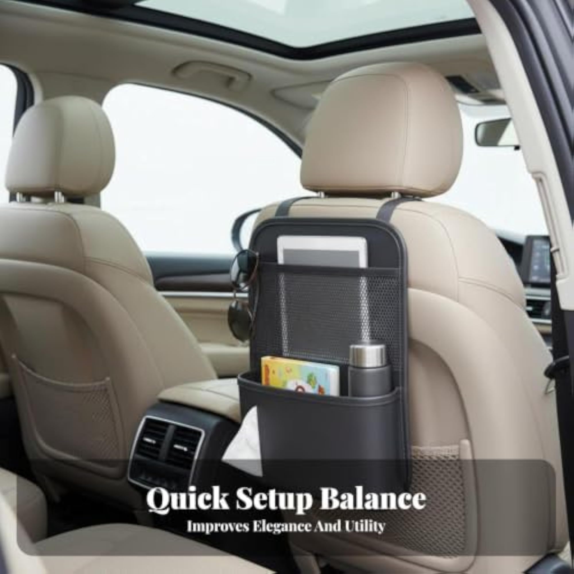 Multipurpose Hanging Backseat Pocket Organizer for Car