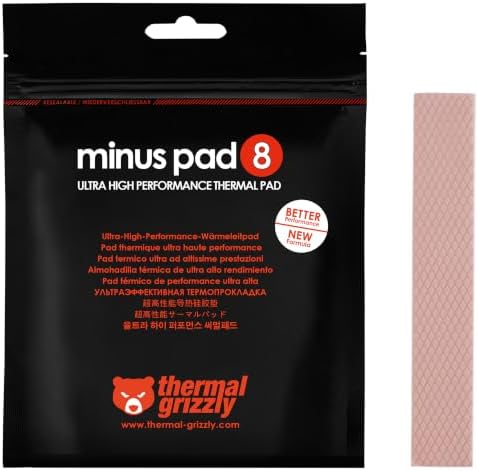 Thermal Grizzly Minus Pad 8 120x20x0.5 mm Thermal Pad GPU SSD Laptop