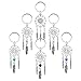 HUELE 6 Styles Ancient Silver Dreamcatcher Dream Catcher Key Ring Key Chain Charm for Bag Hanging Ornament