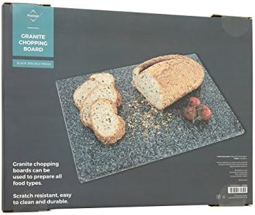 Premier Housewares Speckled Granite Chopping Board - 40 x 30 cm, Black