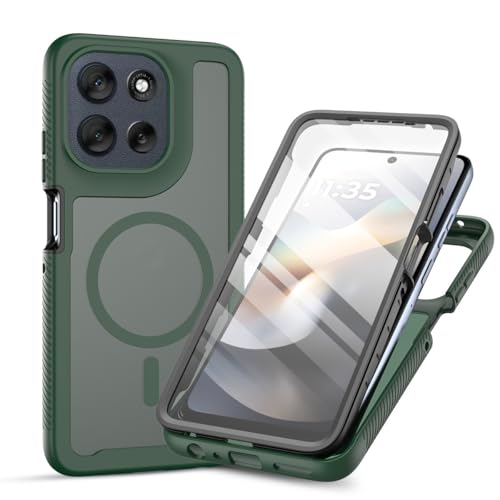 Coque Motorola Moto G77 vert armée translucide antichoc 360