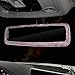 Forala 3 Packs Bling Car Rear View Mirror with Crystal Butterfly Accessories for Women - Universal Clip-on Wide Angle Rear View Mirror (Pink)