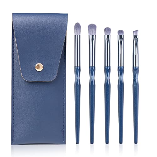 ENZO KEN Sapphire Blue Eye Shadow Brush Set, Diamond Eyeshadow Brushes Set, Small Nose Contour Brush, Glitter Eyeshadow Brush, Eyeshadow Blending Brush, Colorful Eye Makeup Brushes Set Professional.