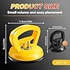 HORFUTY Car Dent Puller 3 Pack Dent Puller Powerful Car Dent Removal Kit Suction Cup Dent Puller for Car Dent Repair Dent Remover Tool for Car Body,Tiles Lifting,Objects Moving,Screen (Yellow+Black) #1