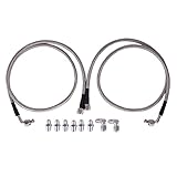 NP-700RTL 6AN 52FT SS Transmission Cooler Hose Stainless Steel Braided Line Kit Compatible with Chevrolet Ford Mopar GM GMC Buick Cadillac Cars Trucks 700R4 TH350 TH400