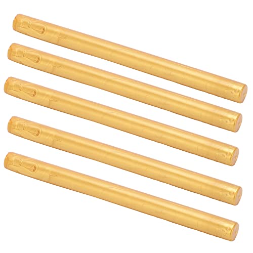 Bastão de cera para lacre champanhe 10 peças bastão de cera de lacre conveniente flexível sem fumaça