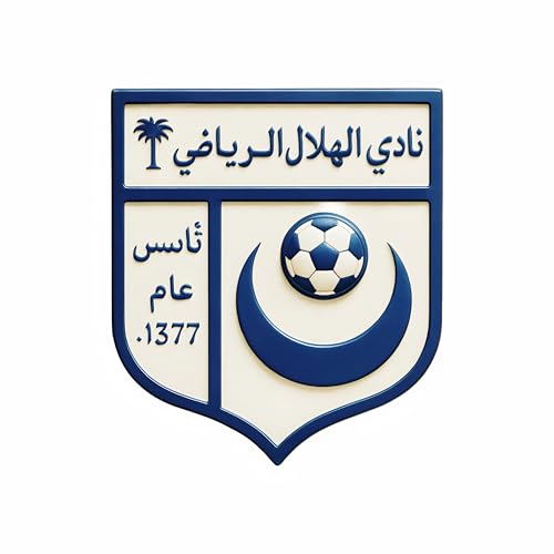 Premium Metal Sticker – Al Hilal Club 3D Waterproof Emblem for Mobile, Laptop, Car, Fridge, Bottle, Notebook & Multi-Surface Decoration – Saudi Arabia Souvenir & Travel Gift