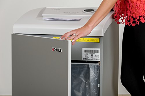 Dahle 40314 Paper Shredder With Smartpower Energy Management, Solid Milled Cylinders, 13 Sheet Capacity, Cross Cut, Shreds Cds, Staples, Paper Clips And Credit Cards, Security Level P-4, 1-3 Users #TOP2