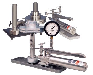 Ametek T-150/TESTER Hydraulic Deadweight Tester, 10-15000psi Range, 0.01% Accuracy