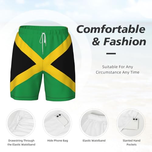 Short de bain Jamaïque EdWal double couche pour homme