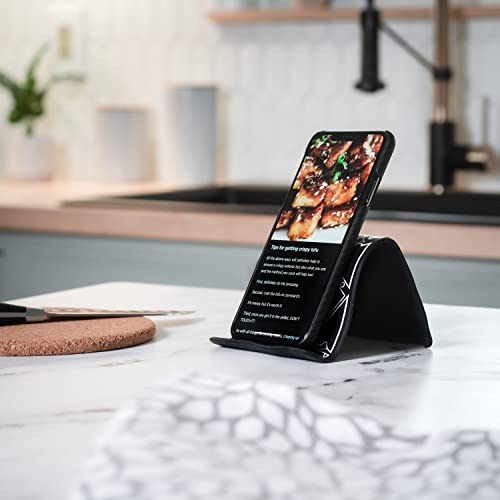 Airplane Travel Essentials For Flying Flex Flap Cell Phone Holder & Flexible Tablet Stand For Desk, Bed, Treadmill, Home & In-Flight Airplane Travel Accessories - Travel Must Haves Cool Gadgets (Pro) #TOP5