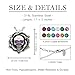 Controse Skull Rose Birthstone Necklace With Crystal 17