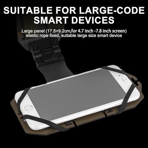 Support téléphone tactique Molle chest mount pliable ajustable tan