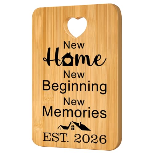 Unique Housewarming Gifts for New Homeowners First New Home Gifts for Neighbor, Friends, Realtor Closing Gift for Home Buyers New House Owners Presents Party New Apartment Cutting Board Gift