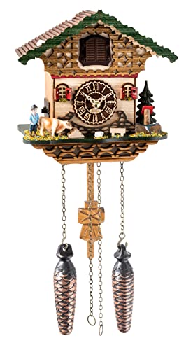 Trenkle Quartz Cuckoo Clock Black Forest House with Music