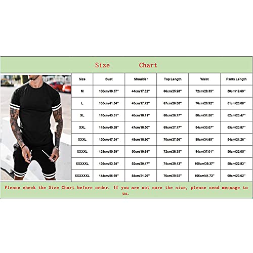 Conjunto de agasalho masculino de verão camisetas e shorts de manga curta conjuntos de corrida atlét