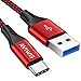 Produktbild AVIWIS USB C Kabel [6.6ft/2m], USB Typ C Ladekabel USB 3.0 Schnelles Aufladen und Synchronisation Kompatibel für Samsung Galaxy S20/S10/S9/S8+, Huawei P30/P20, LG V20/G6, HTC 10/U11, OnePlus