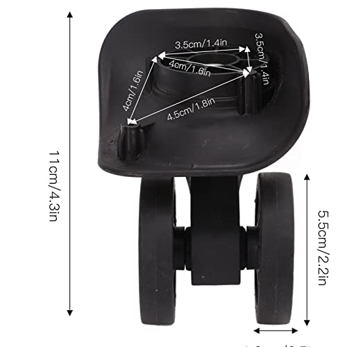 2 Pcs Swivel Wheel Replacement Luggage Travel Suitcase Wheels Plastic Bearings Repair Set For Luggage Kits #TOP4