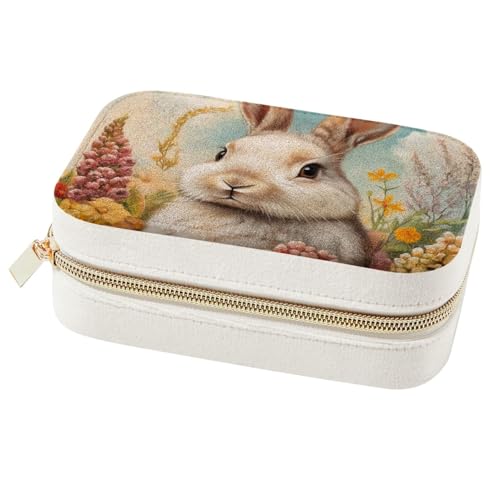 Boîte à bijoux lapin portable pour éviter les colliers emmêlés - 2