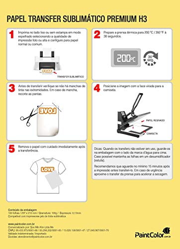 Papel Sublimático A4 Globinho Premium H3 - 100 Folhas