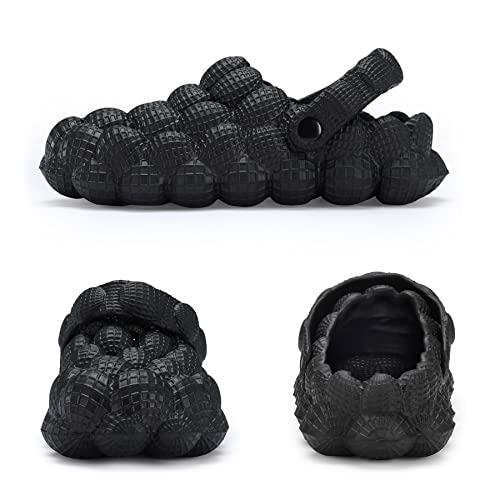 Cygzsm Bubble Slides For Women And Men With Ankle Strap, Spa Massage Non-Slip Golf Ball Slippers, Comfort Funny Lychee Soft Pillow Foam Sandals, Unisex Shower Slide Shoes For Garden Pool Yard Work #TOP3