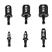 6pcs Hex Handle Air Conditioner Copper Pipe Swaging Tool Round Handle Tube Expander Drill Bit Repairing Set with 1/4, 3/8, 1/2, 5/8, 3/4, 7/8 Bits